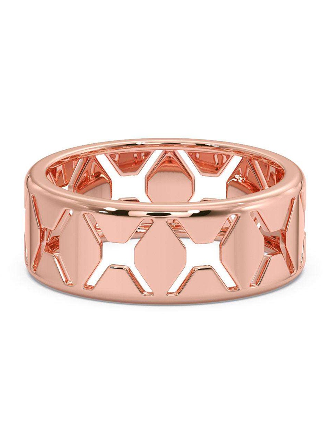 

CANDERE A KALYAN JEWELLERS COMPANY Men 14KT BIS Hallmark Rose Gold Ring - 4.46 g