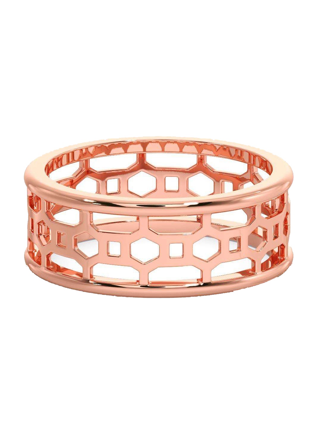 

CANDERE A KALYAN JEWELLERS COMPANY Men 18KT Rose Gold Ring - 3.65 gm