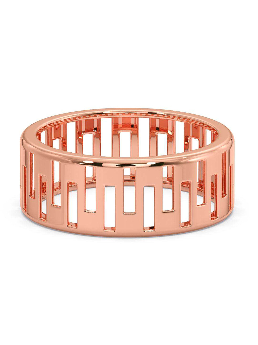 

CANDERE A KALYAN JEWELLERS COMPANY Men 18KT BIS Hallmark Rose Gold Ring-3.26gm