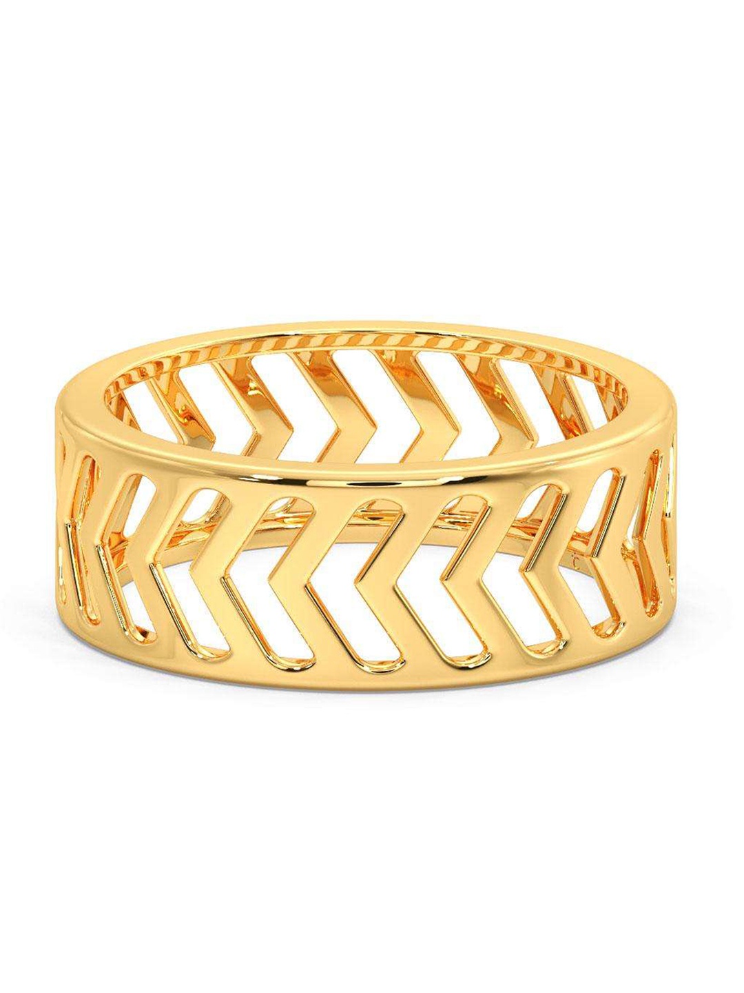 

CANDERE A KALYAN JEWELLERS COMPANY Men 18KT Gold Ring- 4 g