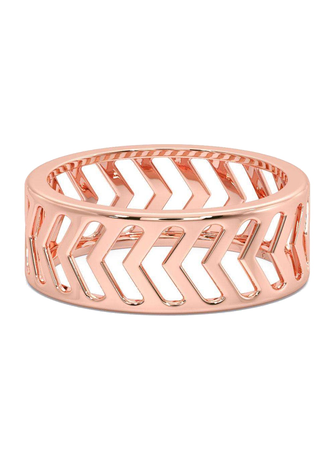 

CANDERE A KALYAN JEWELLERS COMPANY Men 14KT Rose Gold Ring 3.27 g