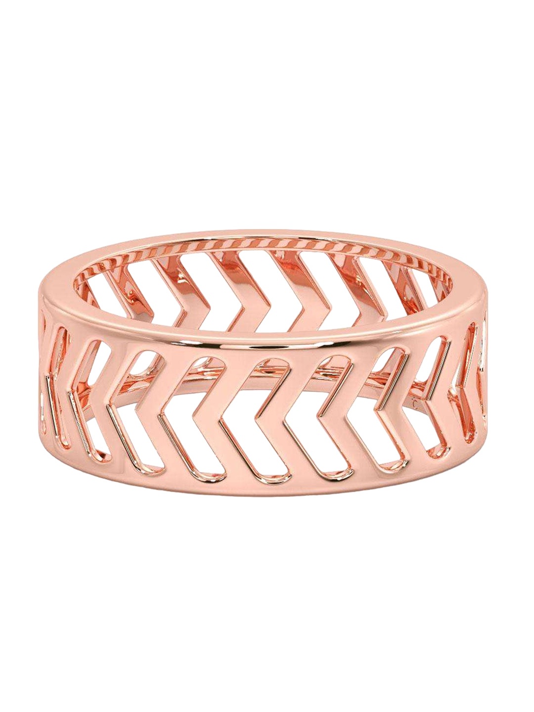 

CANDERE A KALYAN JEWELLERS COMPANY Men 18KT Rose Gold Ring 3.66 g