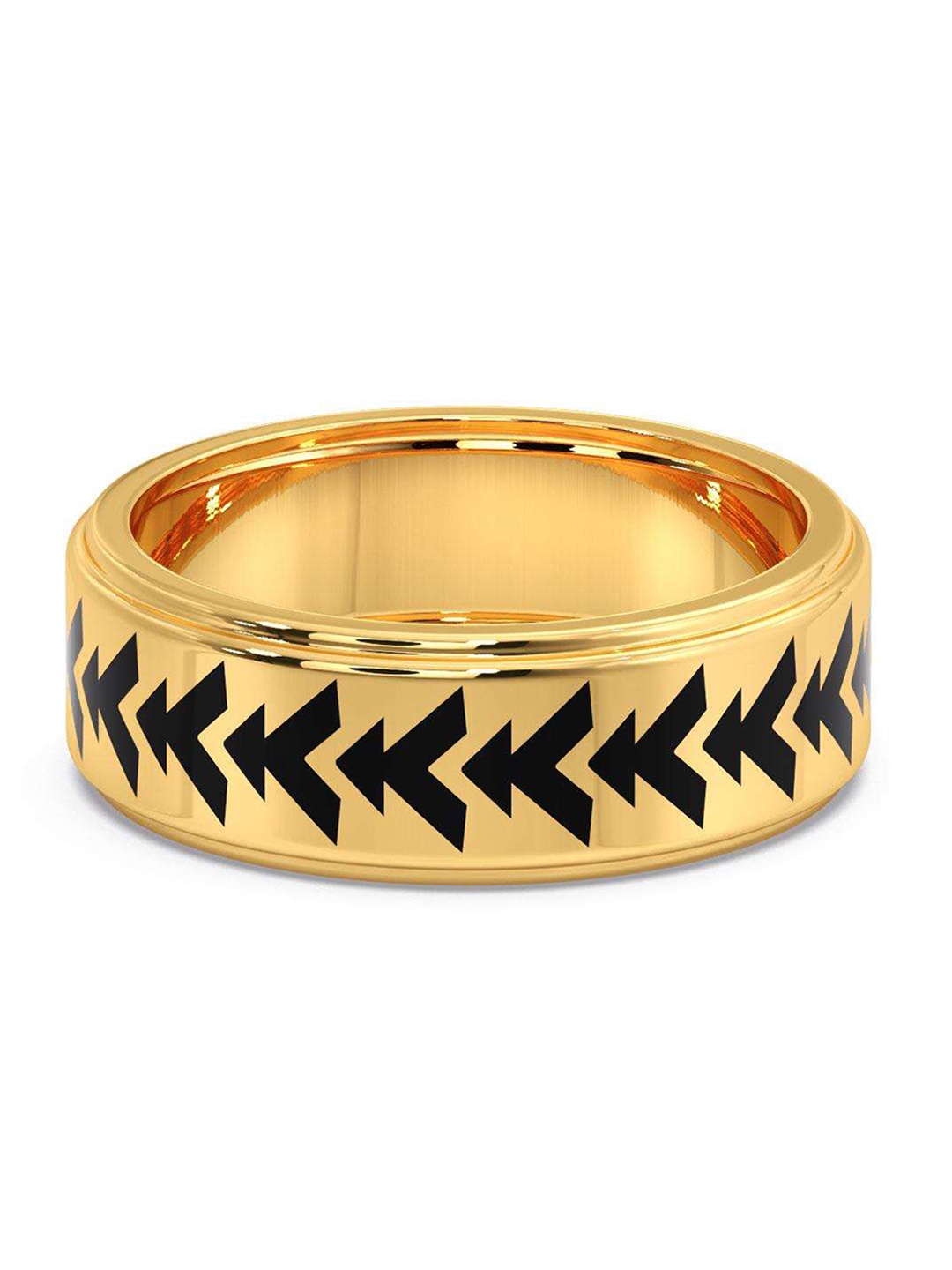 

CANDERE A KALYAN JEWELLERS COMPANY Men 18KT BIS Hallmark Gold Finger Ring-5.11 g