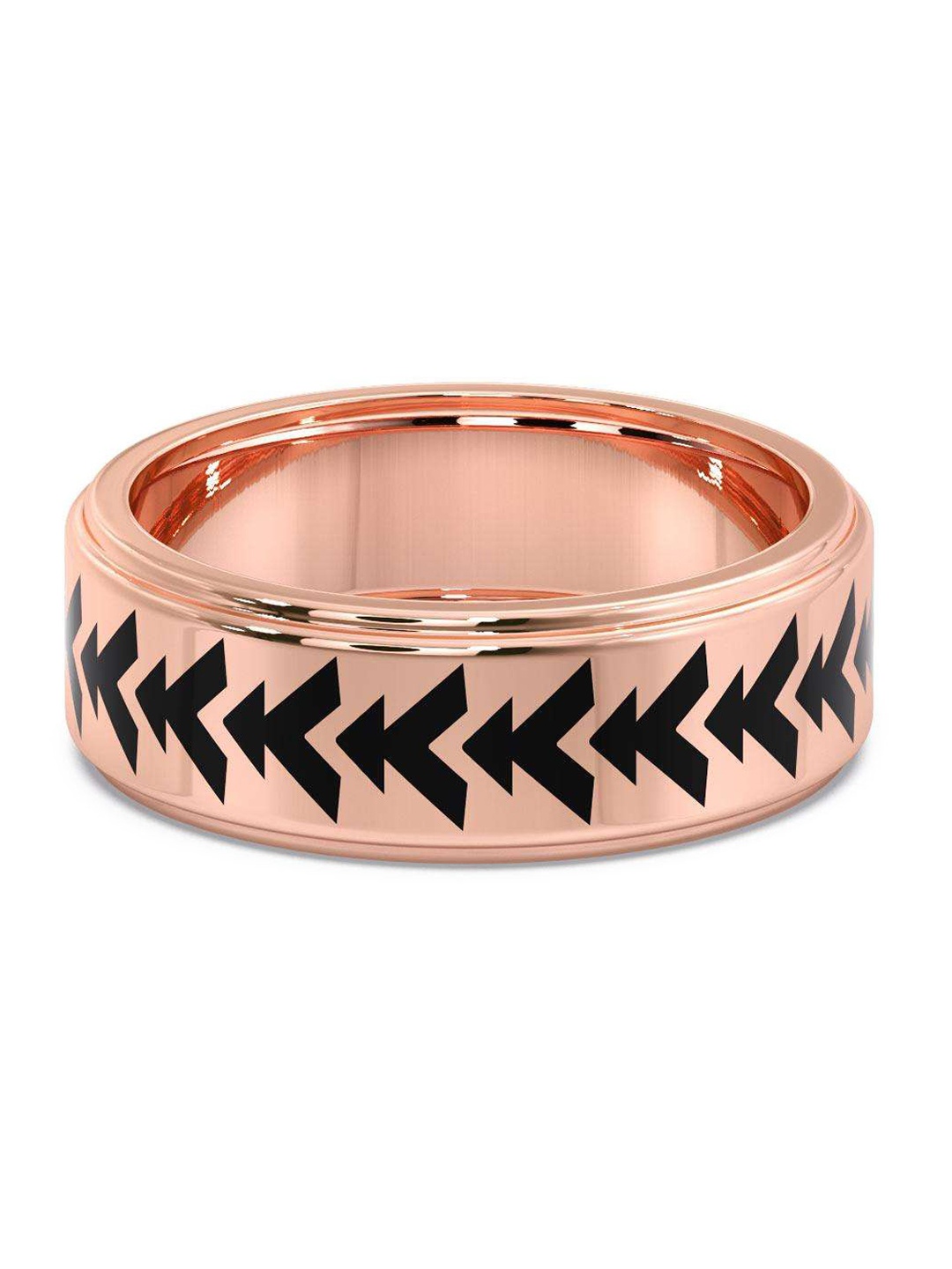 

CANDERE A KALYAN JEWELLERS COMPANY Men 14KT Rose Gold Ring-4.13 g