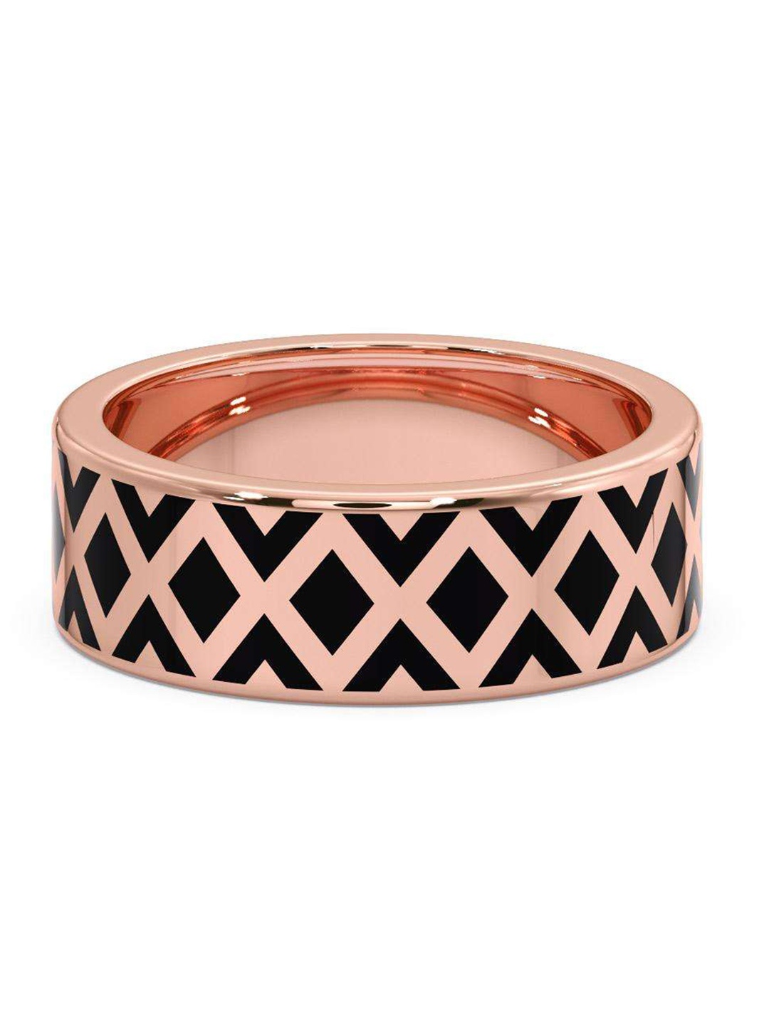 

CANDERE A KALYAN JEWELLERS COMPANY Men 18KT Rose Gold Ring-5.52gm