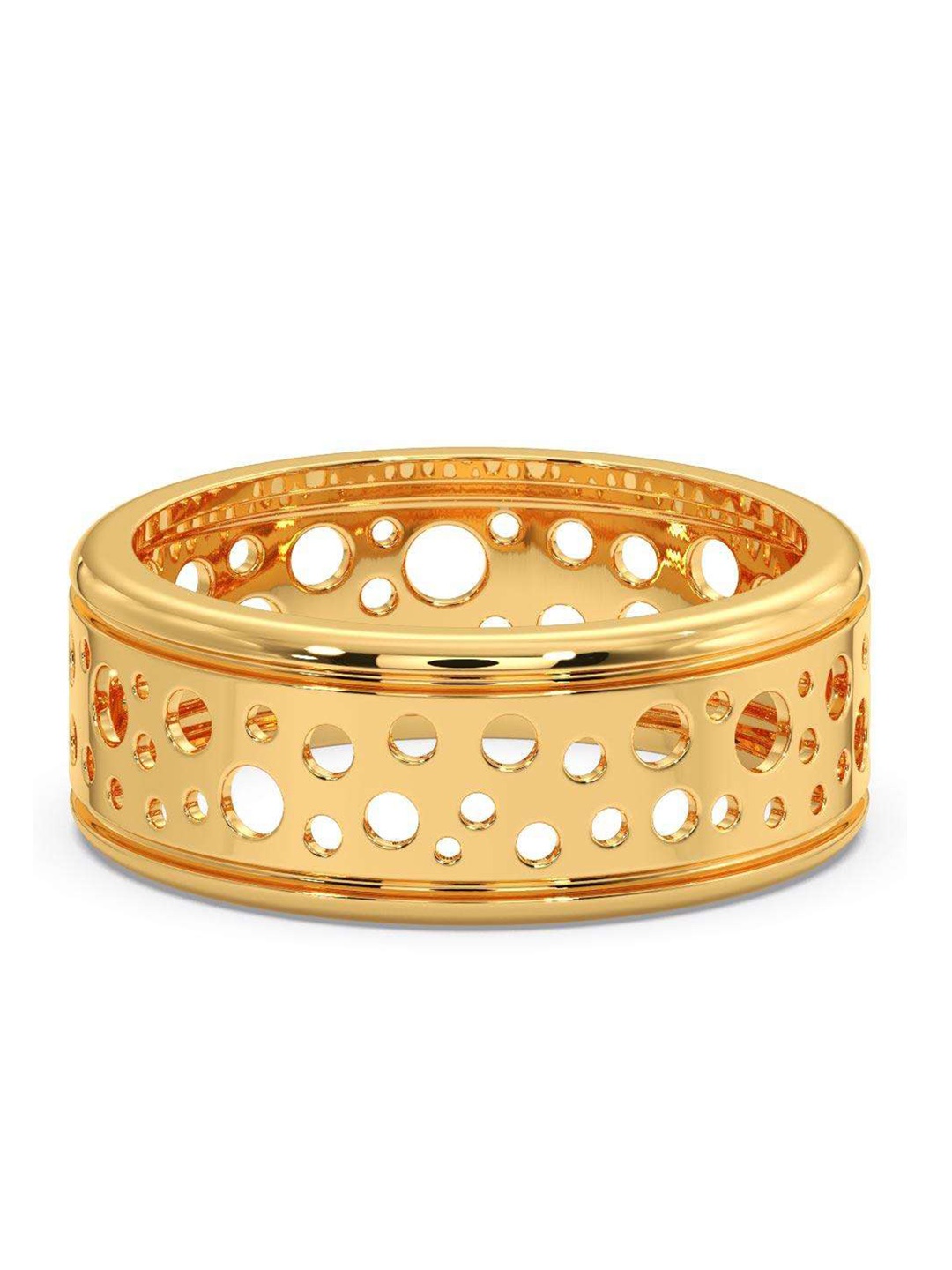 

CANDERE A KALYAN JEWELLERS COMPANY Men 18KT BIS Hallmark Gold Finger Ring- 5.42gm