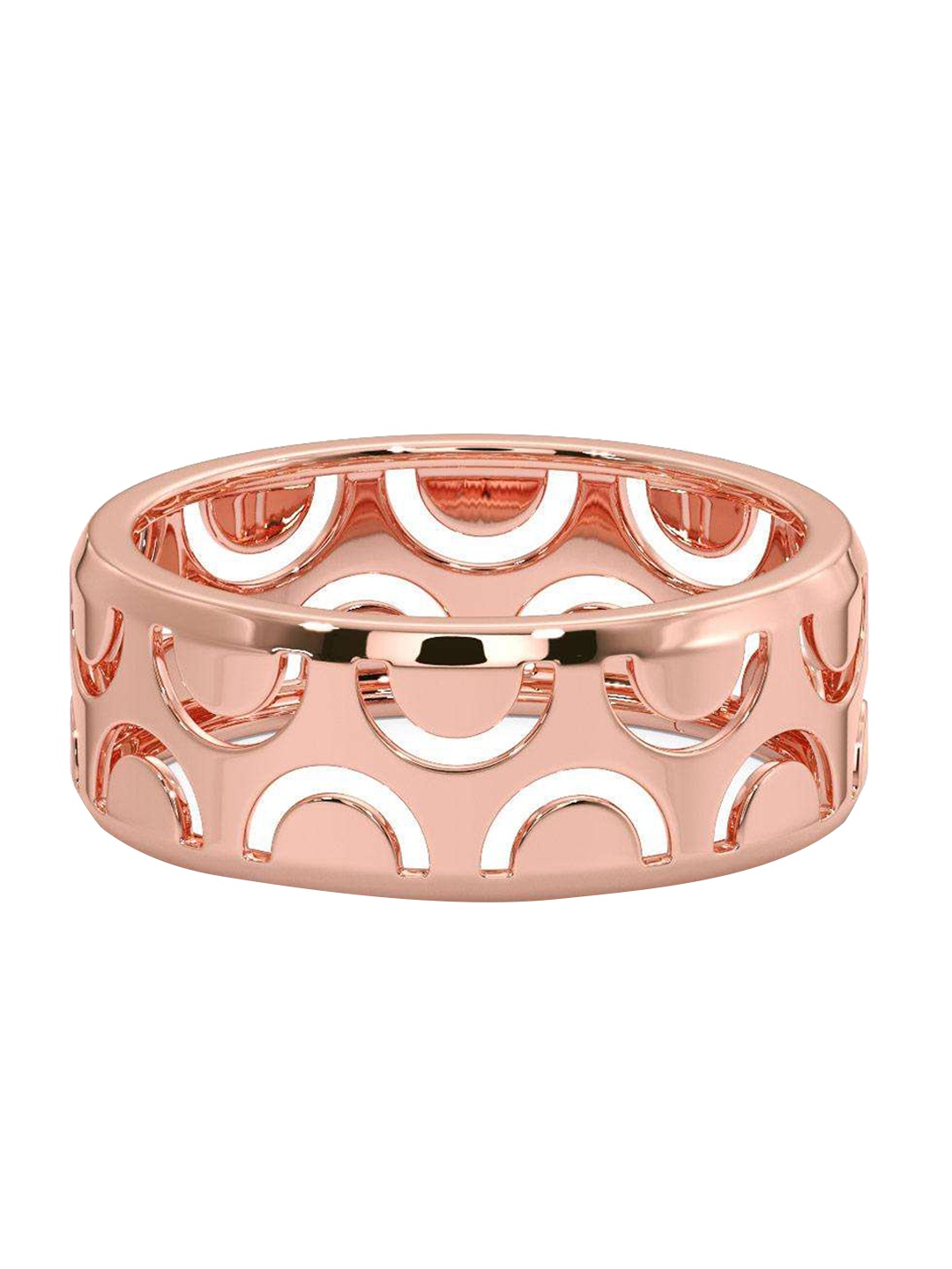 

CANDERE A KALYAN JEWELLERS COMPANY Men 14KT Rose Gold Ring - 3.45 gm