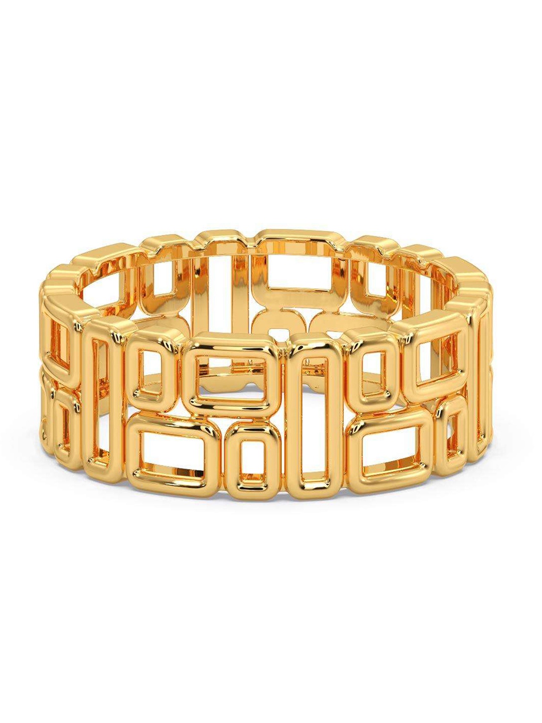 

CANDERE A KALYAN JEWELLERS COMPANY Men 18KT BIS Hallmark Gold Finger Ring- 3.93gm