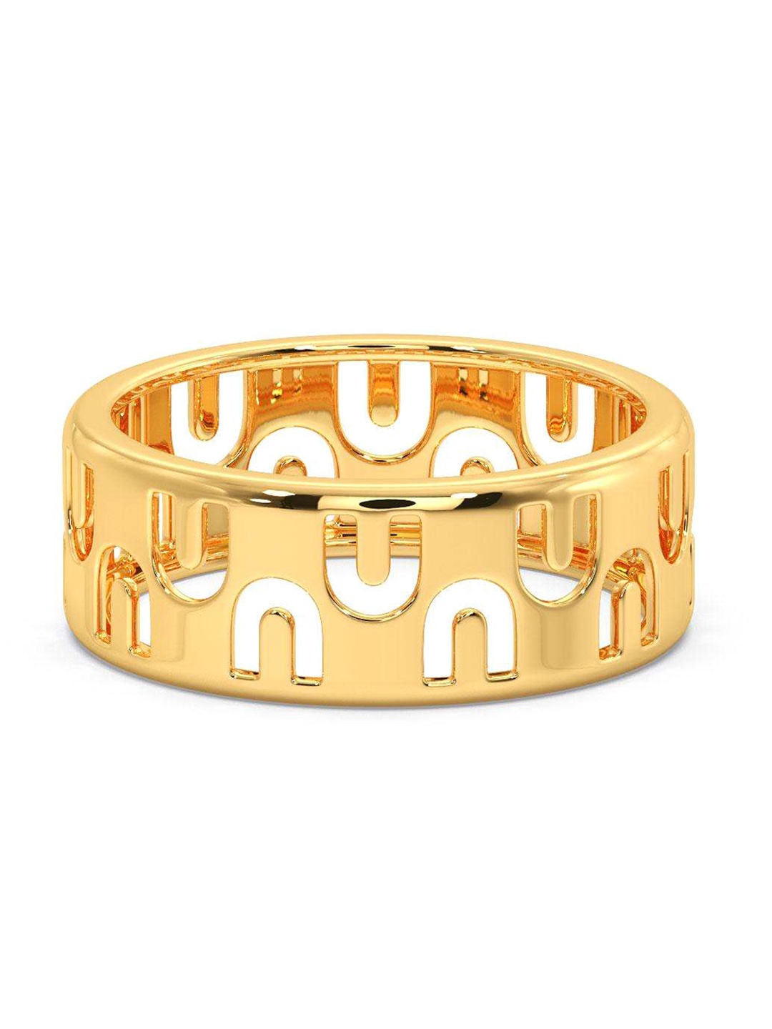 

CANDERE A KALYAN JEWELLERS COMPANY Men 18KT Gold Ring-3.69 g