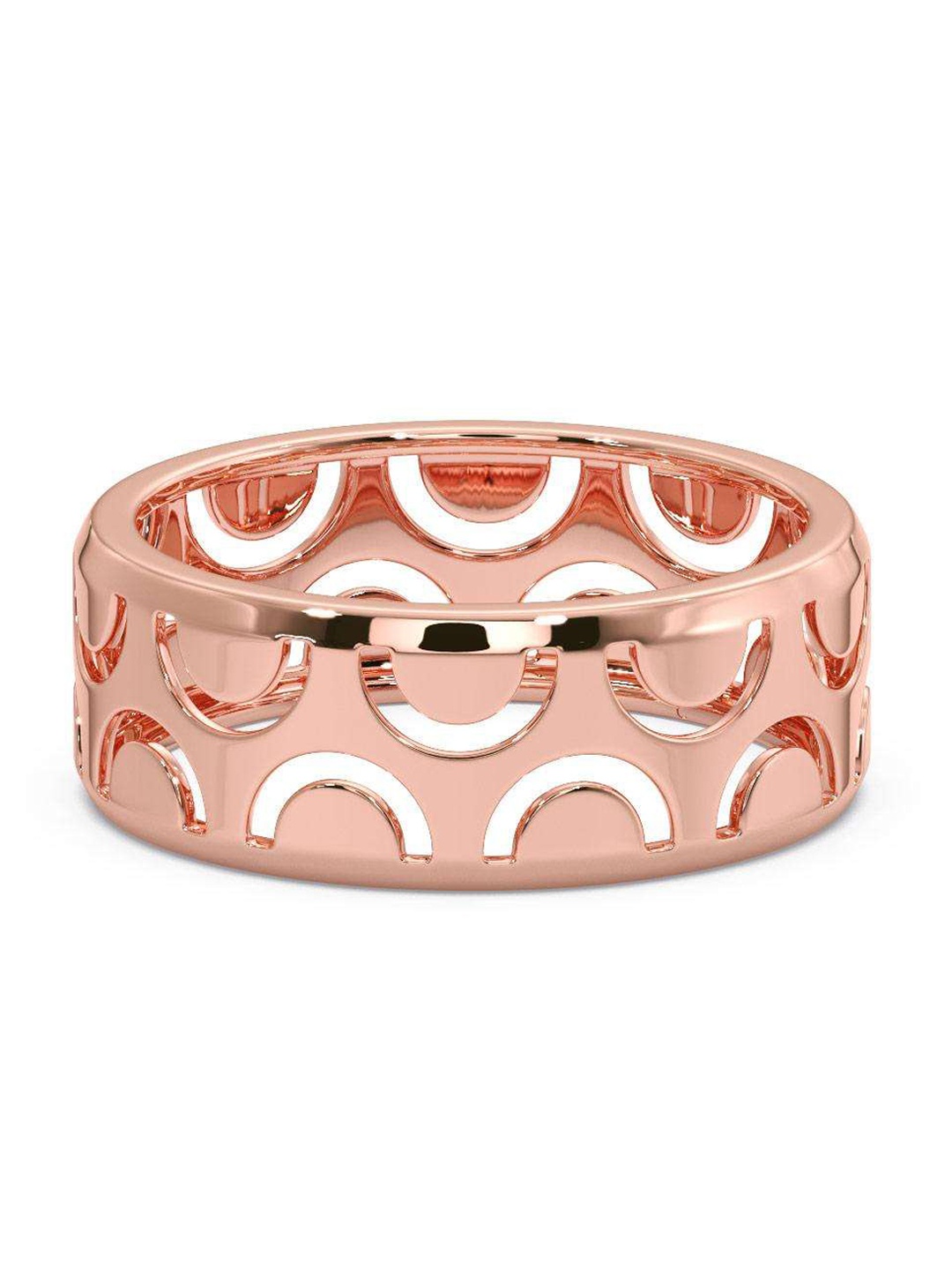 

CANDERE A KALYAN JEWELLERS COMPANY Men 14KT BIS Hallmark Rose Gold Ring- 4 gm