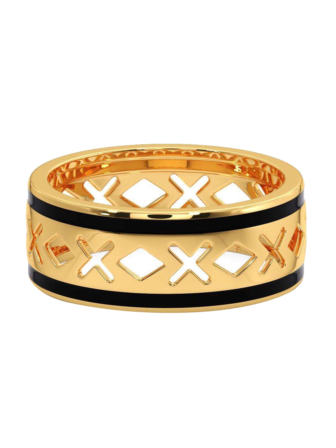 

CANDERE A KALYAN JEWELLERS COMPANY Men 18KT BIS Hallmark Gold Finger Ring- 3.74gm