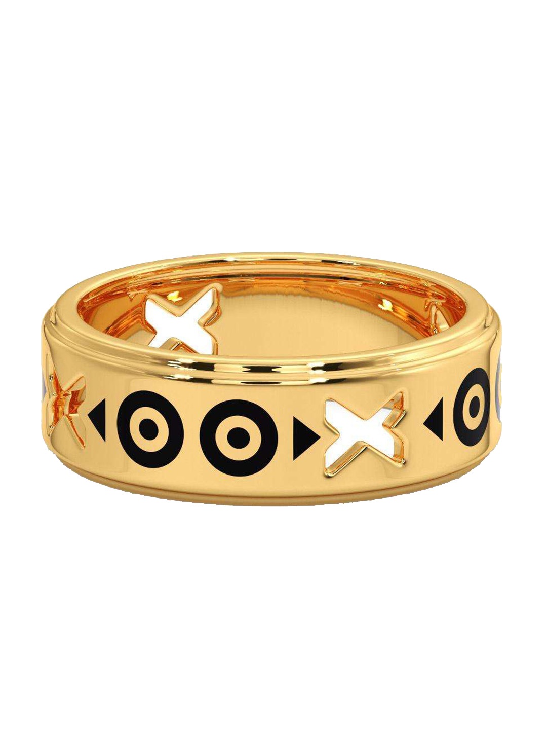 

CANDERE A KALYAN JEWELLERS COMPANY Men 18KT BIS Hallmark Gold Ring -5.12 gm
