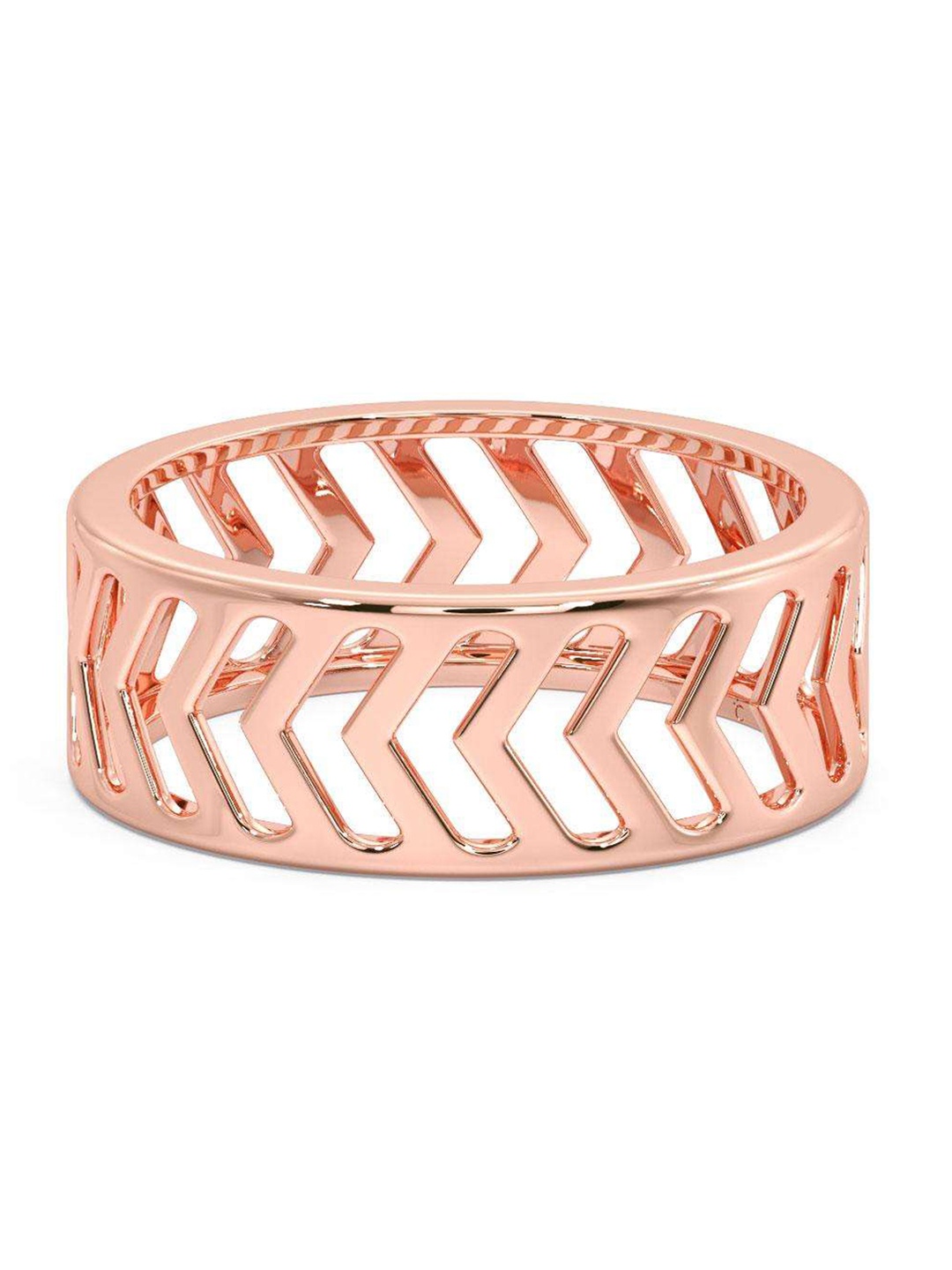 

CANDERE A KALYAN JEWELLERS COMPANY Men 14KT Rose Gold Ring-3.5 g