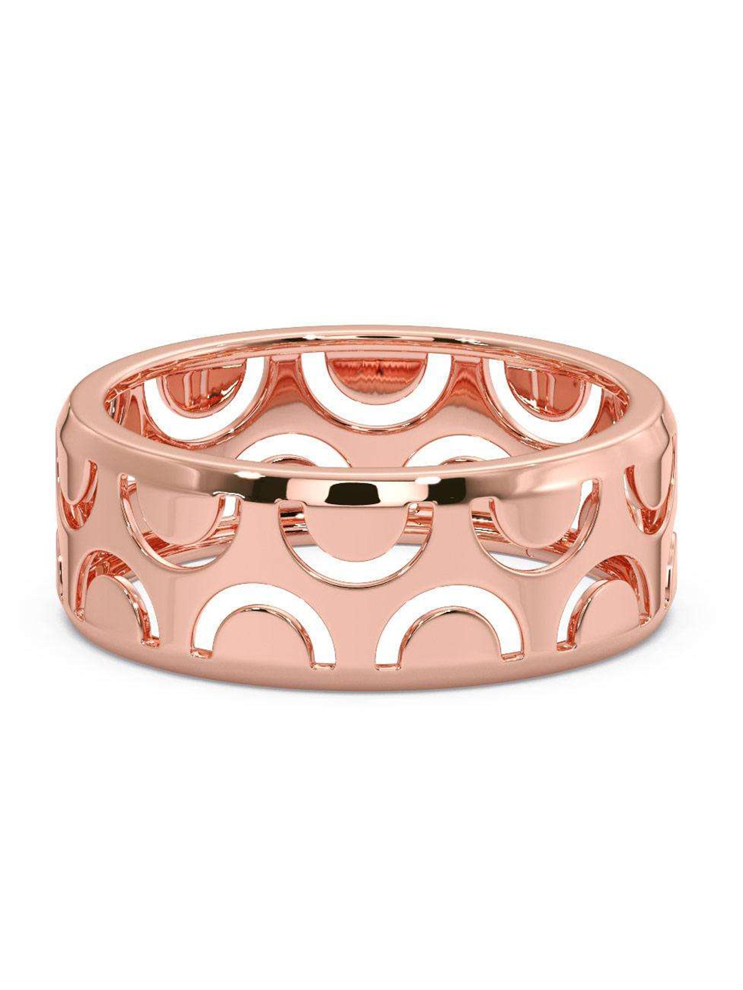 

CANDERE A KALYAN JEWELLERS COMPANY Men 14KT BIS Hallmark Rose Gold Finger Ring-3.57gm