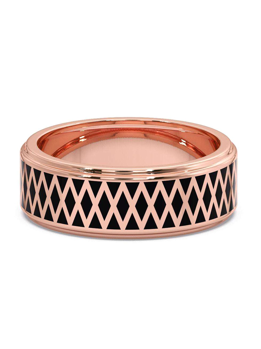 

CANDERE A KALYAN JEWELLERS COMPANY Men 18KT Rose Gold Ring-5.82gm