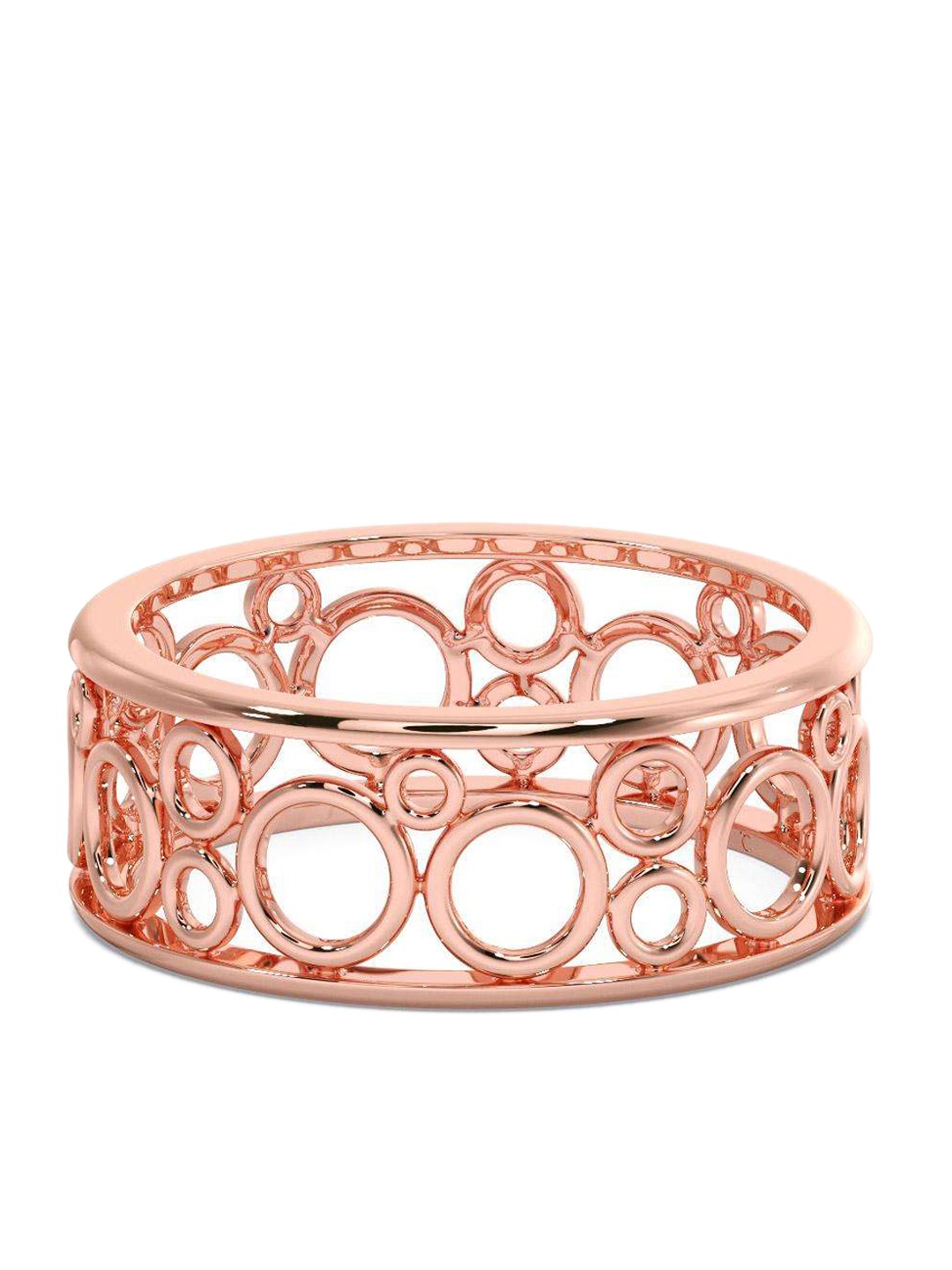 

CANDERE A KALYAN JEWELLERS COMPANY Men 18KT BIS Hallmark Rose Gold Ring 3.65 g
