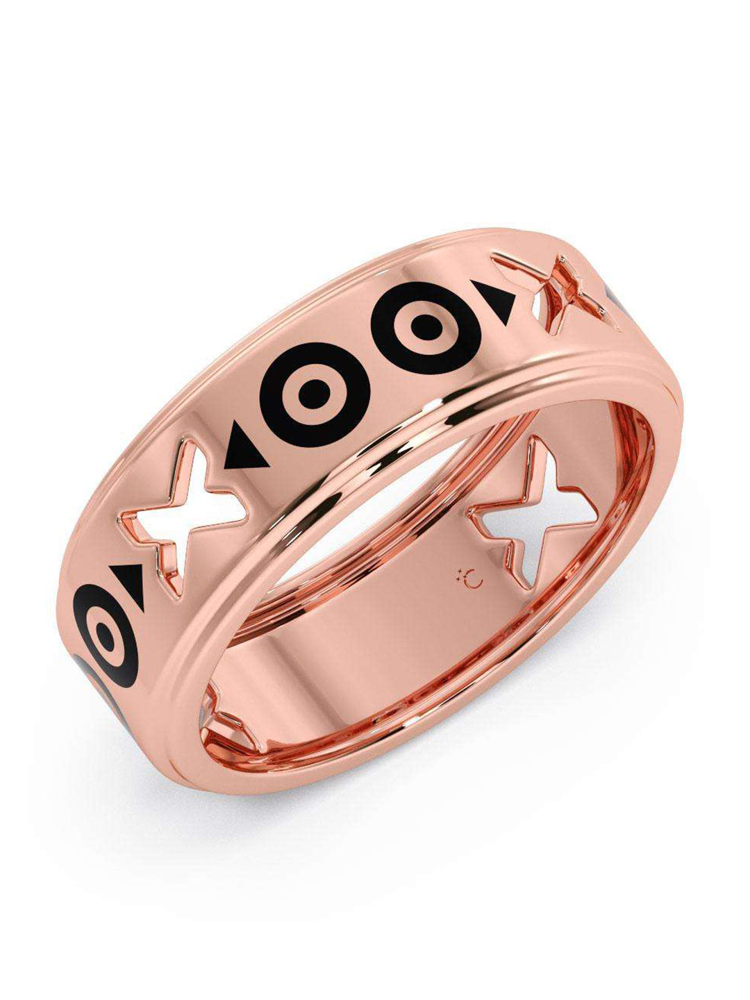 

CANDERE A KALYAN JEWELLERS COMPANY Men 18KT Rose Gold Ring-5.12 gm