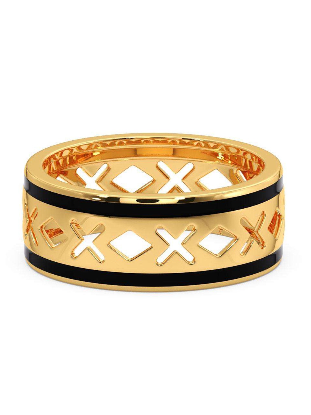 

CANDERE A KALYAN JEWELLERS COMPANY Men 14KT BIS Hallmark Gold Finger Ring-3.58 g