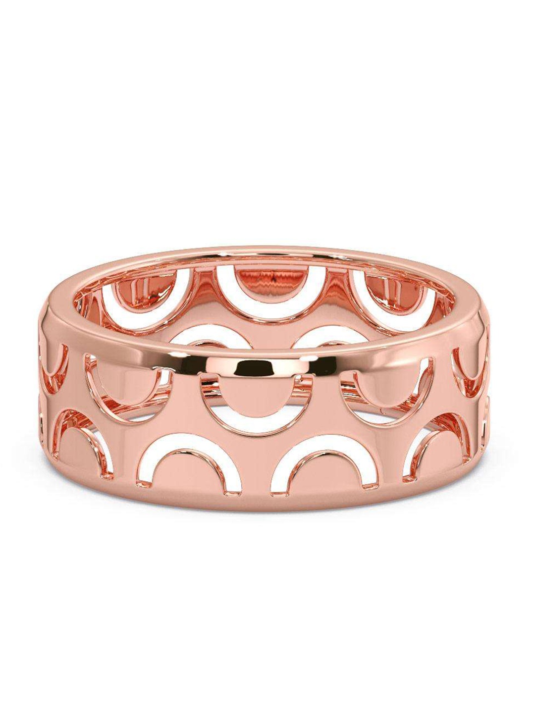 

CANDERE A KALYAN JEWELLERS COMPANY Men 14KT Rose Gold Ring - 3.65 gm