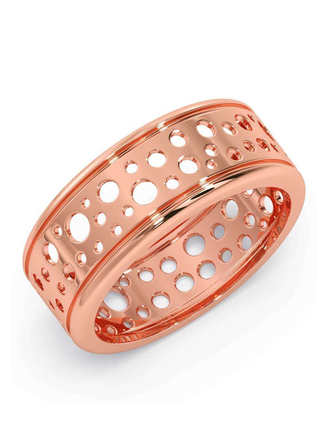 

CANDERE A KALYAN JEWELLERS COMPANY Men 14KT BIS Hallmark Rose Gold Ring-3.67gm