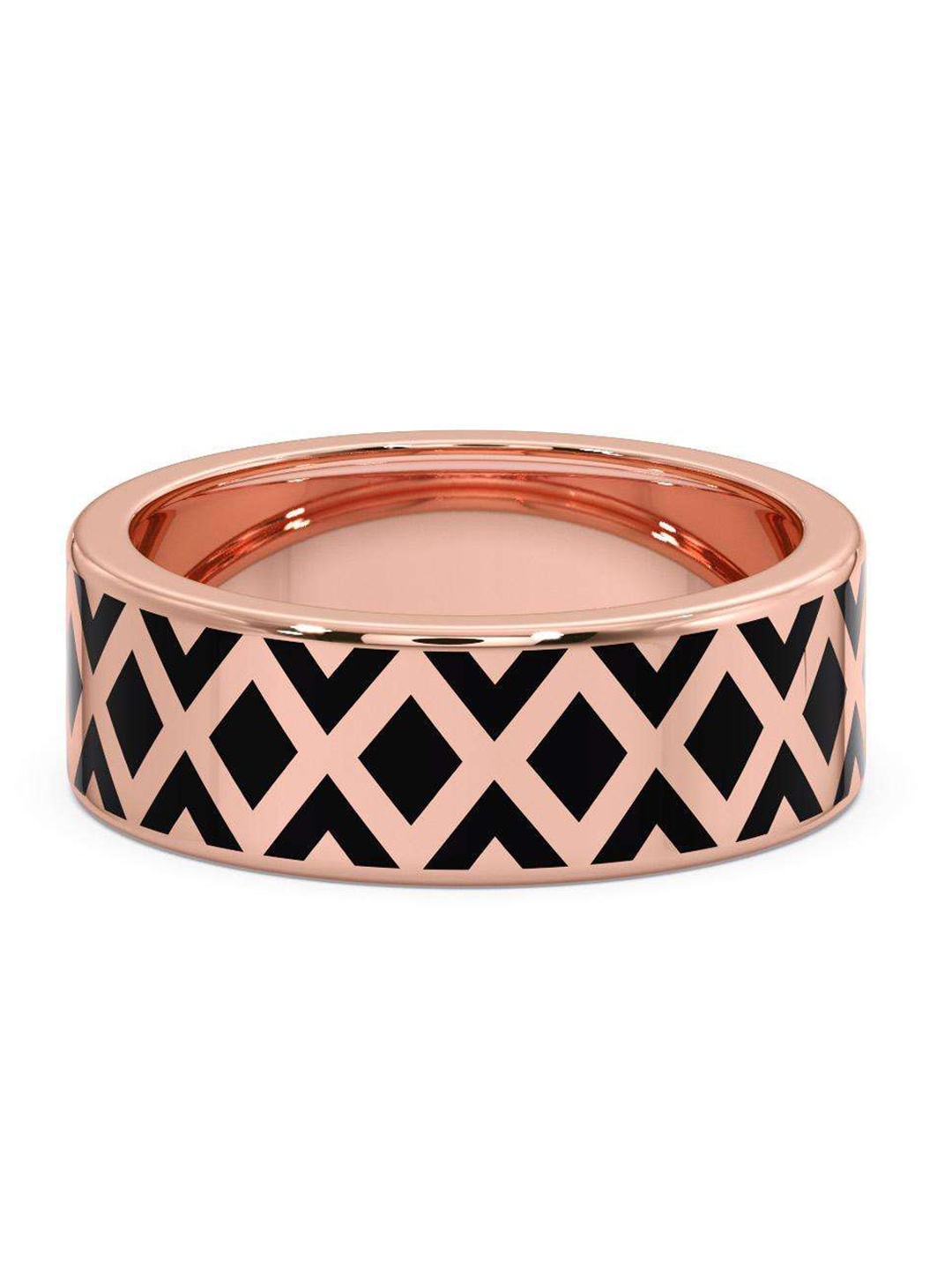 

CANDERE A KALYAN JEWELLERS COMPANY Men 18Kt BIS Hallmark Rose Gold Ring 5.14 g