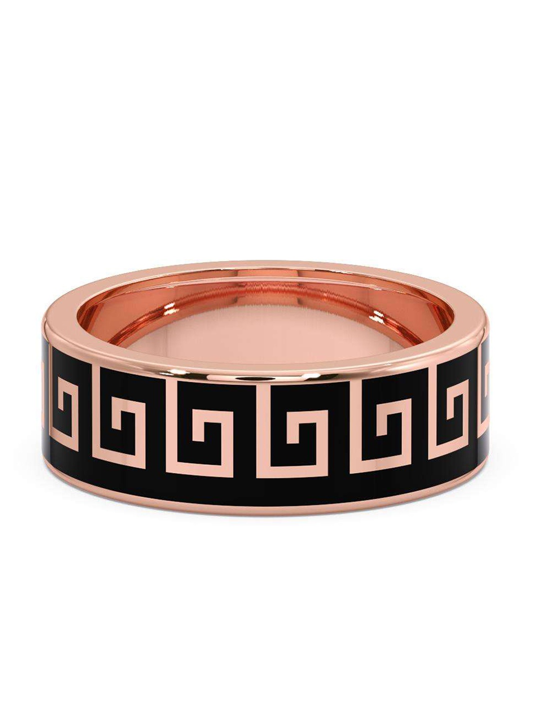 

CANDERE A KALYAN JEWELLERS COMPANY Men 14KT BIS Hallmark Rose Gold Finger Ring-3.87gm