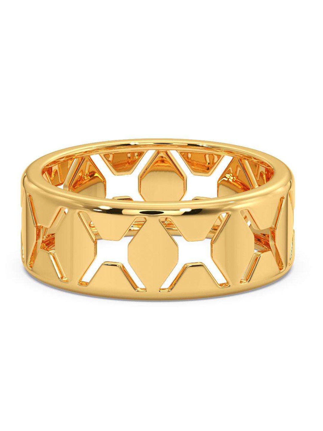

CANDERE A KALYAN JEWELLERS COMPANY Men 14KT BIS Hallmark Gold Finger Ring-4.03gm