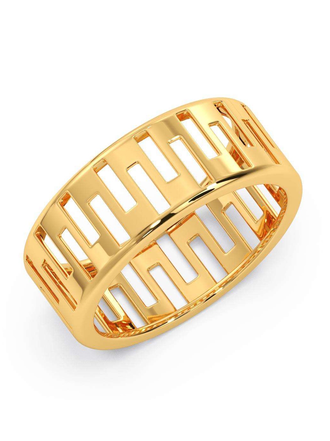 

CANDERE A KALYAN JEWELLERS COMPANY Men 18KT BIS Hallmark Gold Finger Ring-3.19 g