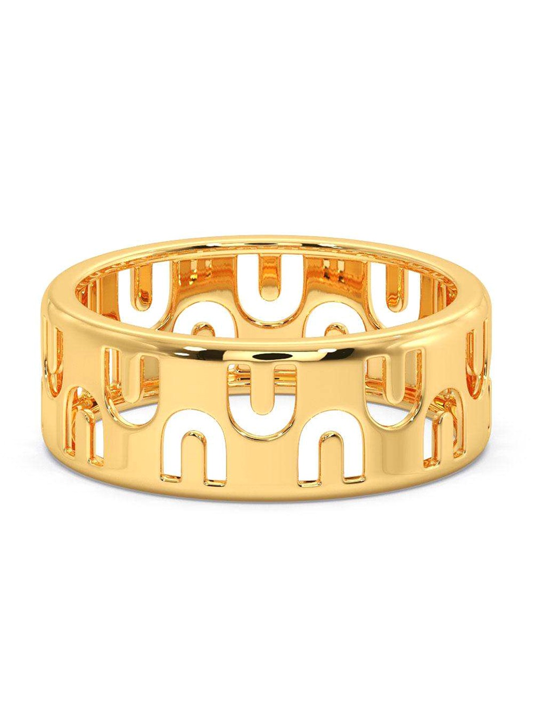 

CANDERE A KALYAN JEWELLERS COMPANY Men 18KT BIS Hallmark Gold Ring-3.97gm