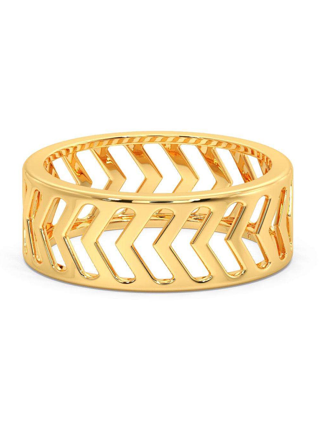 

CANDERE A KALYAN JEWELLERS COMPANY Men 14KT BIS Hallmark Gold Ring- 3.72gm