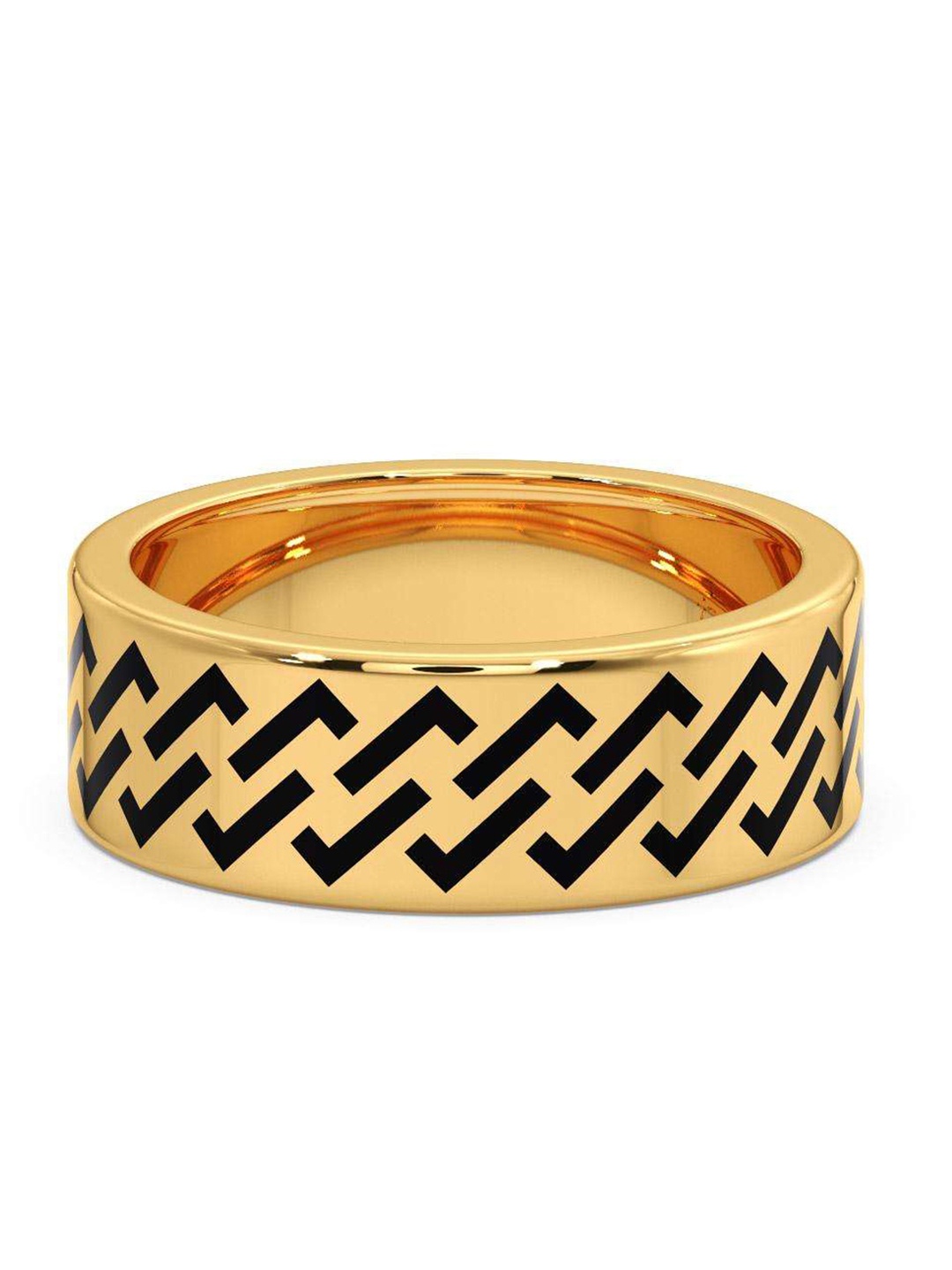 

CANDERE A KALYAN JEWELLERS COMPANY Men 14KT BIS Hallmark Gold Ring- 5.11gm