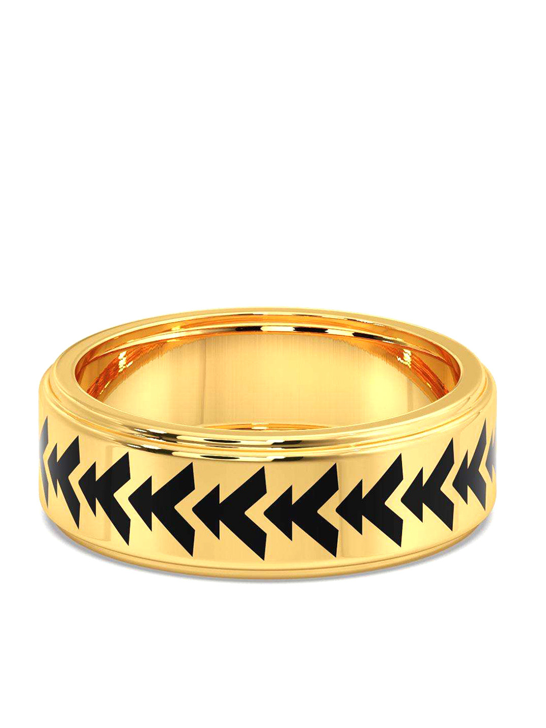 

CANDERE A KALYAN JEWELLERS COMPANY Men 18KT BIS Hallmark Gold Ring- 5.55gm