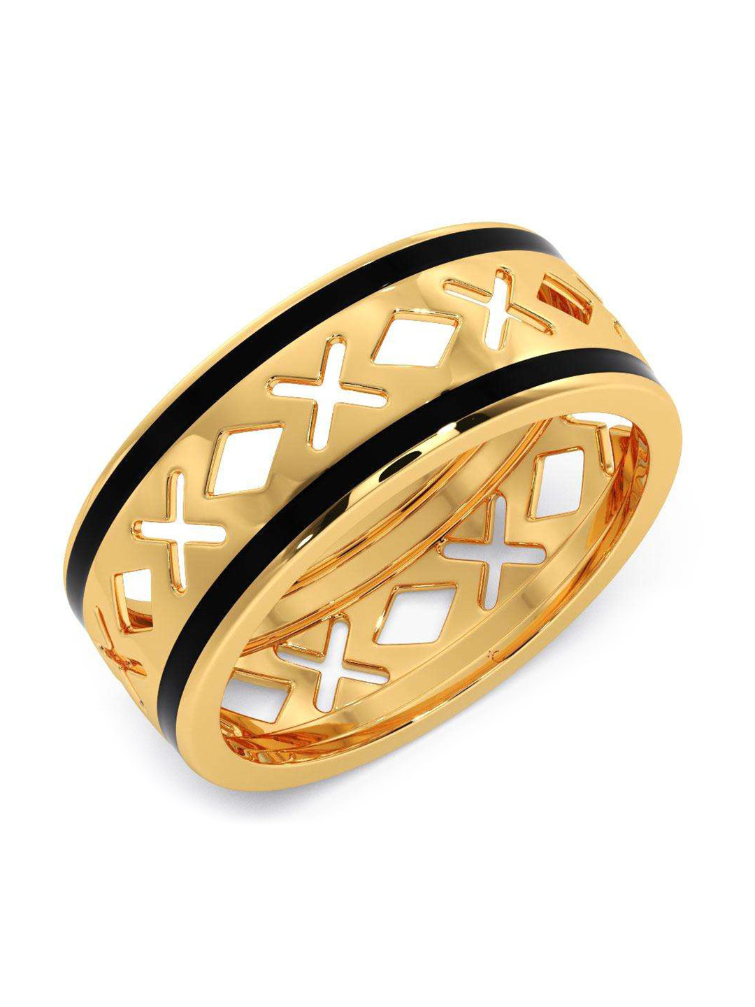 

CANDERE A KALYAN JEWELLERS COMPANY Men 14KT Gold Ring-3.81gm