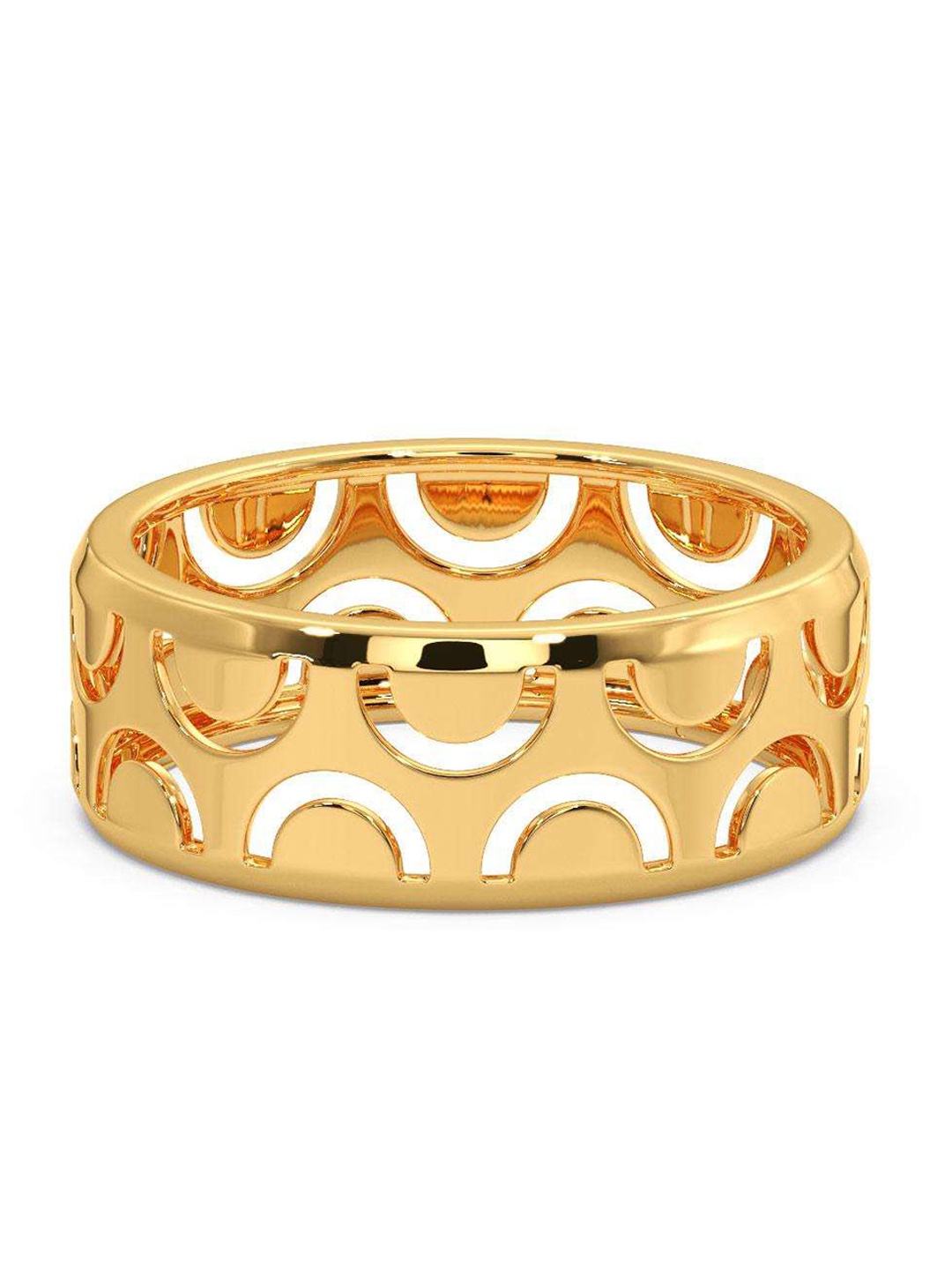 

CANDERE A KALYAN JEWELLERS COMPANY Men 18KT BIS Hallmark Gold Ring-3.7gm