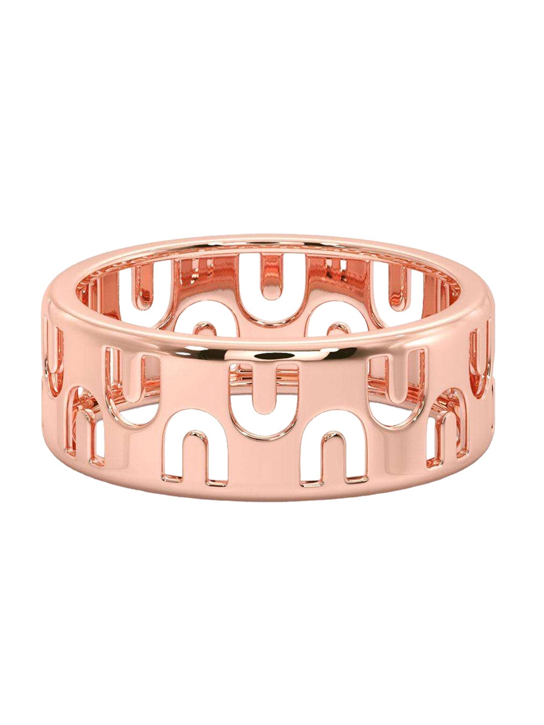 

CANDERE A KALYAN JEWELLERS COMPANY Men 14KT Rose Gold Ring-3.79 gm