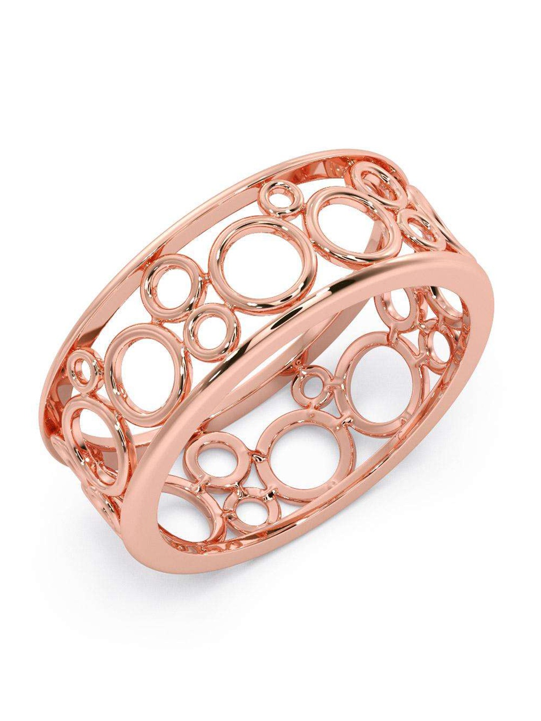 

CANDERE A KALYAN JEWELLERS COMPANY Men 18K BIS Hallmark Rose Gold Finger Ring 3.59 g