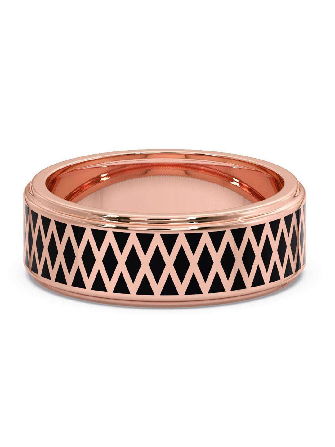 

CANDERE A KALYAN JEWELLERS COMPANY Men 14KT Rose Gold Ring - 4.66 g