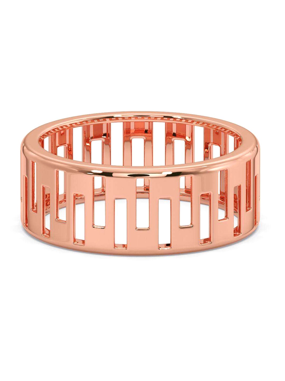 

CANDERE A KALYAN JEWELLERS COMPANY Men 18KT BIS Hallmark Rose Gold Ring - 3.58gm