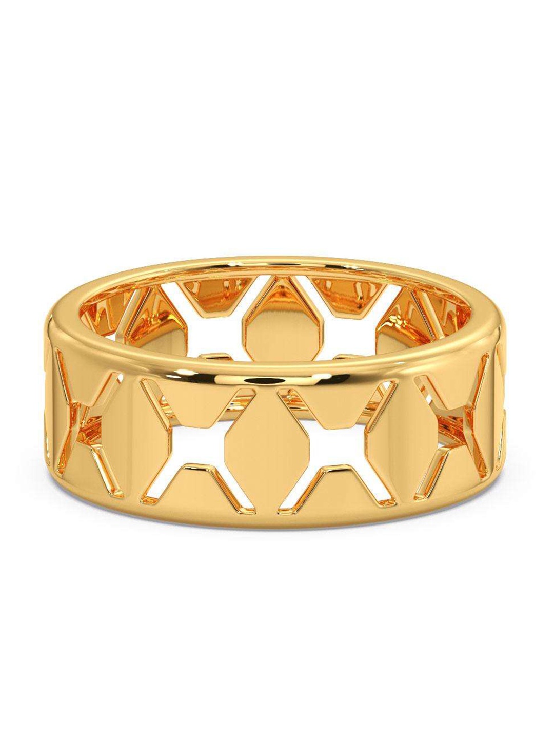 

CANDERE A KALYAN JEWELLERS COMPANY Men 14KT BIS Hallmark Gold Ring - 4.31 gm