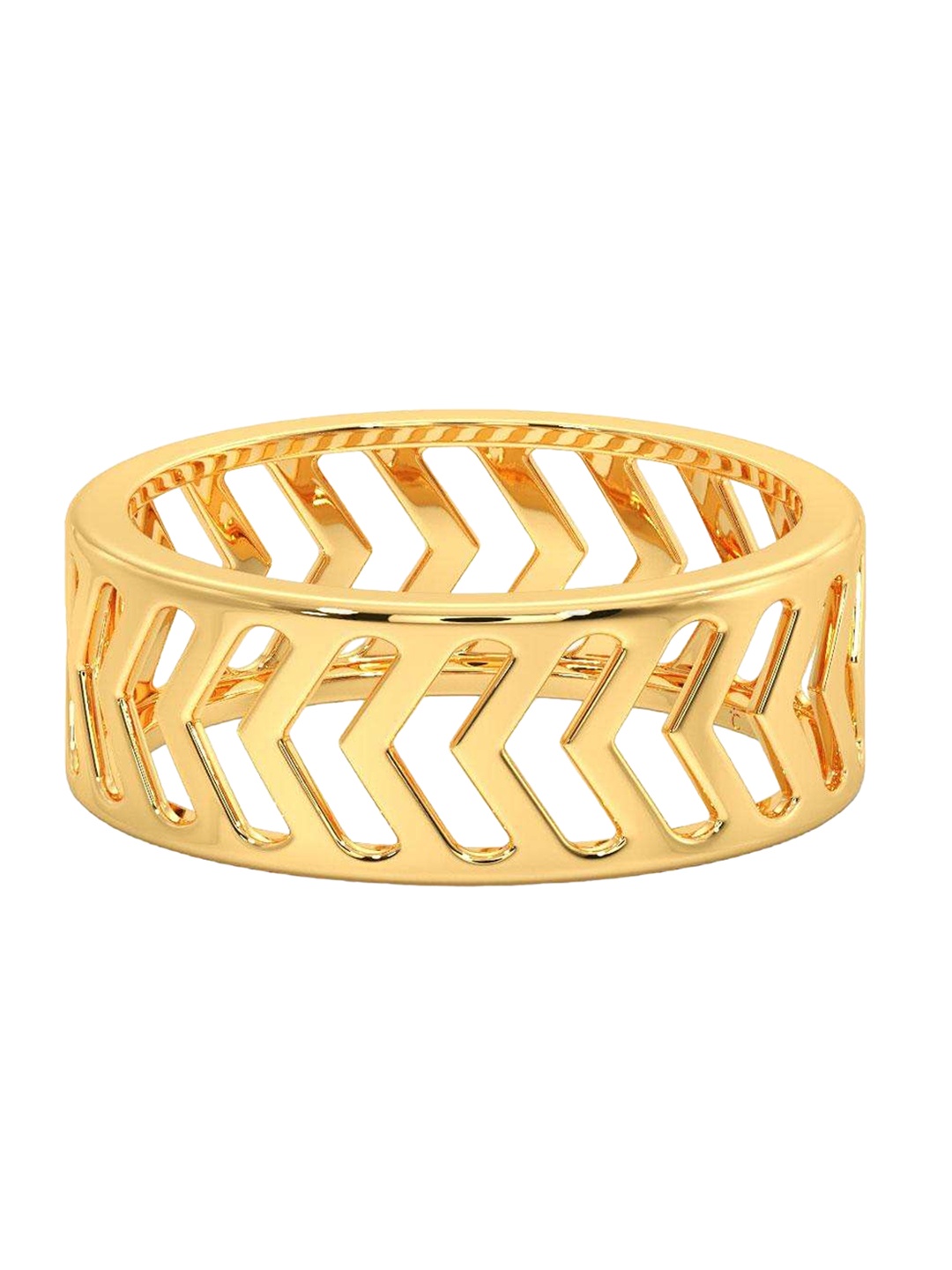 

CANDERE A KALYAN JEWELLERS COMPANY Men 18KT BIS Hallmark Gold Ring-3.56gm