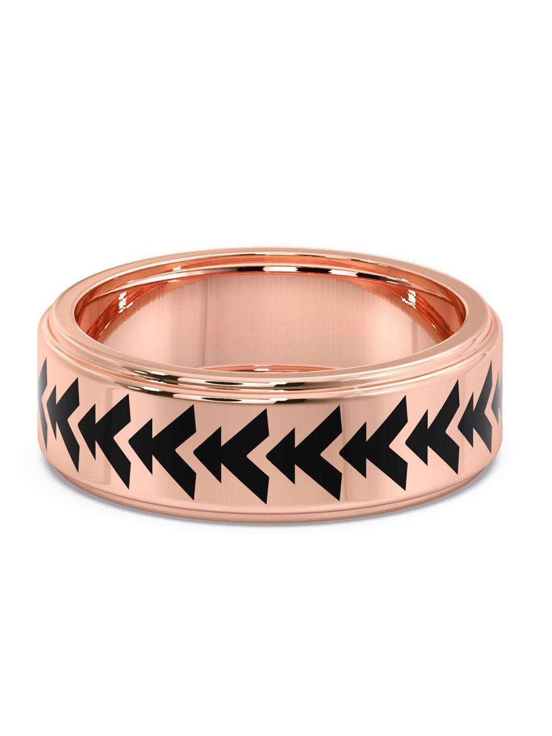 

CANDERE A KALYAN JEWELLERS COMPANY Men 18KT BIS Hallmark Rose Gold Ring-5.39gm