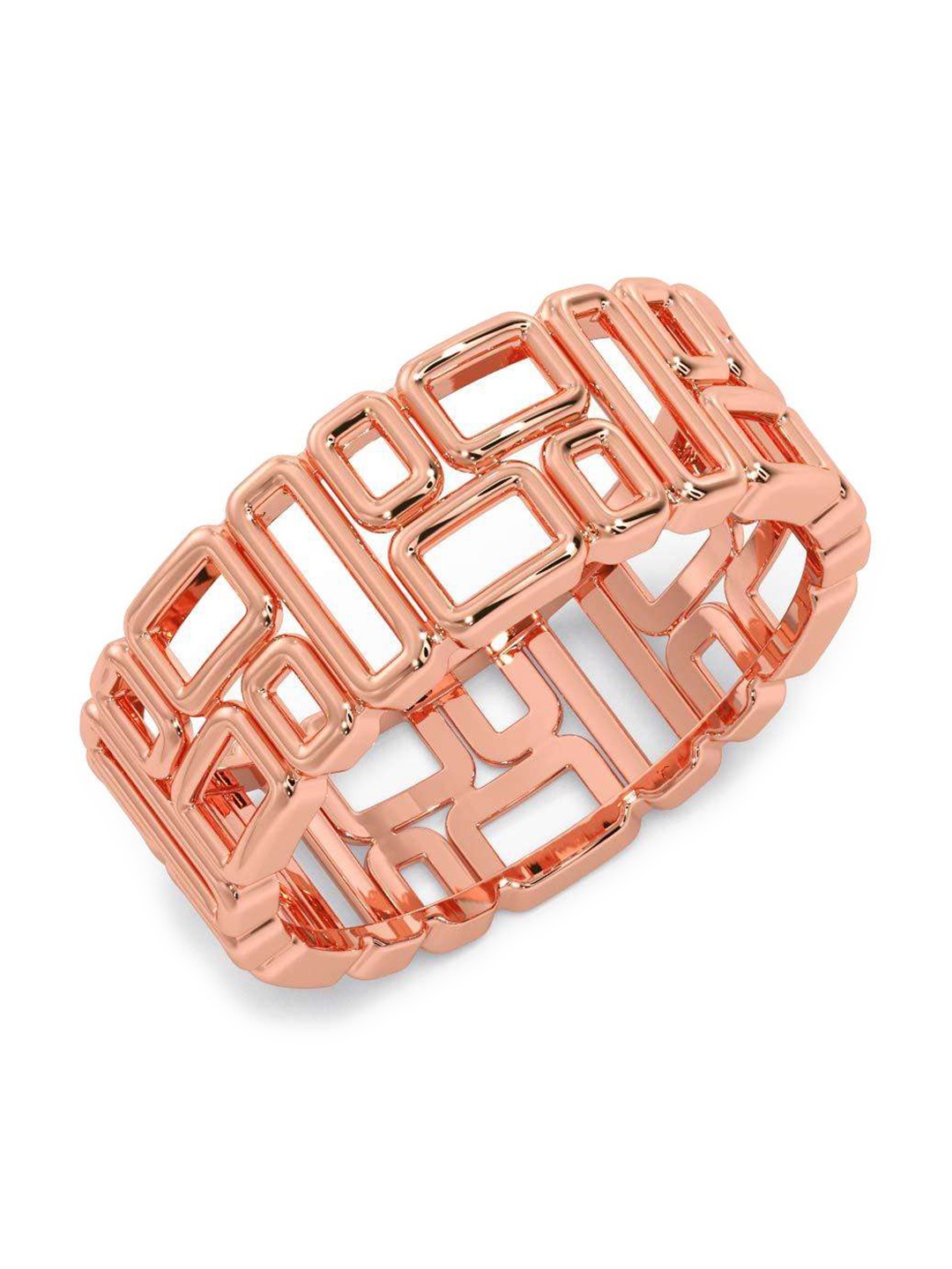 

CANDERE A KALYAN JEWELLERS COMPANY Men 14KT Rose Gold Ring - 3.65 gm