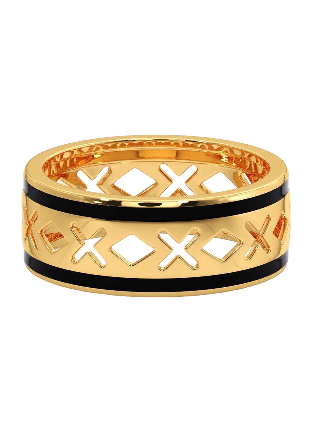 

CANDERE A KALYAN JEWELLERS COMPANY Men 18KT BIS Hallmark Gold Ring - 3.44gm