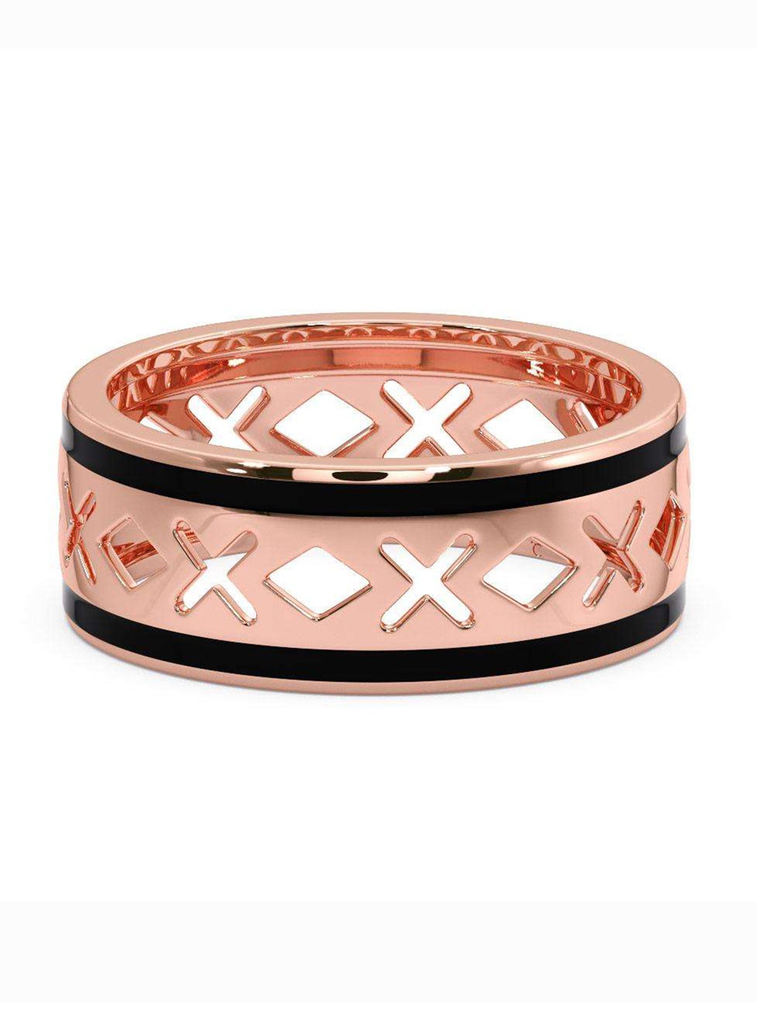 

CANDERE A KALYAN JEWELLERS COMPANY Men 14KT Rose Gold Ring-3.53 g