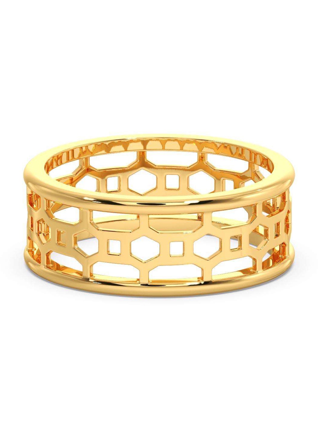 

CANDERE A KALYAN JEWELLERS COMPANY Men 14KT BIS Hallmark Gold Ring-3.18gm