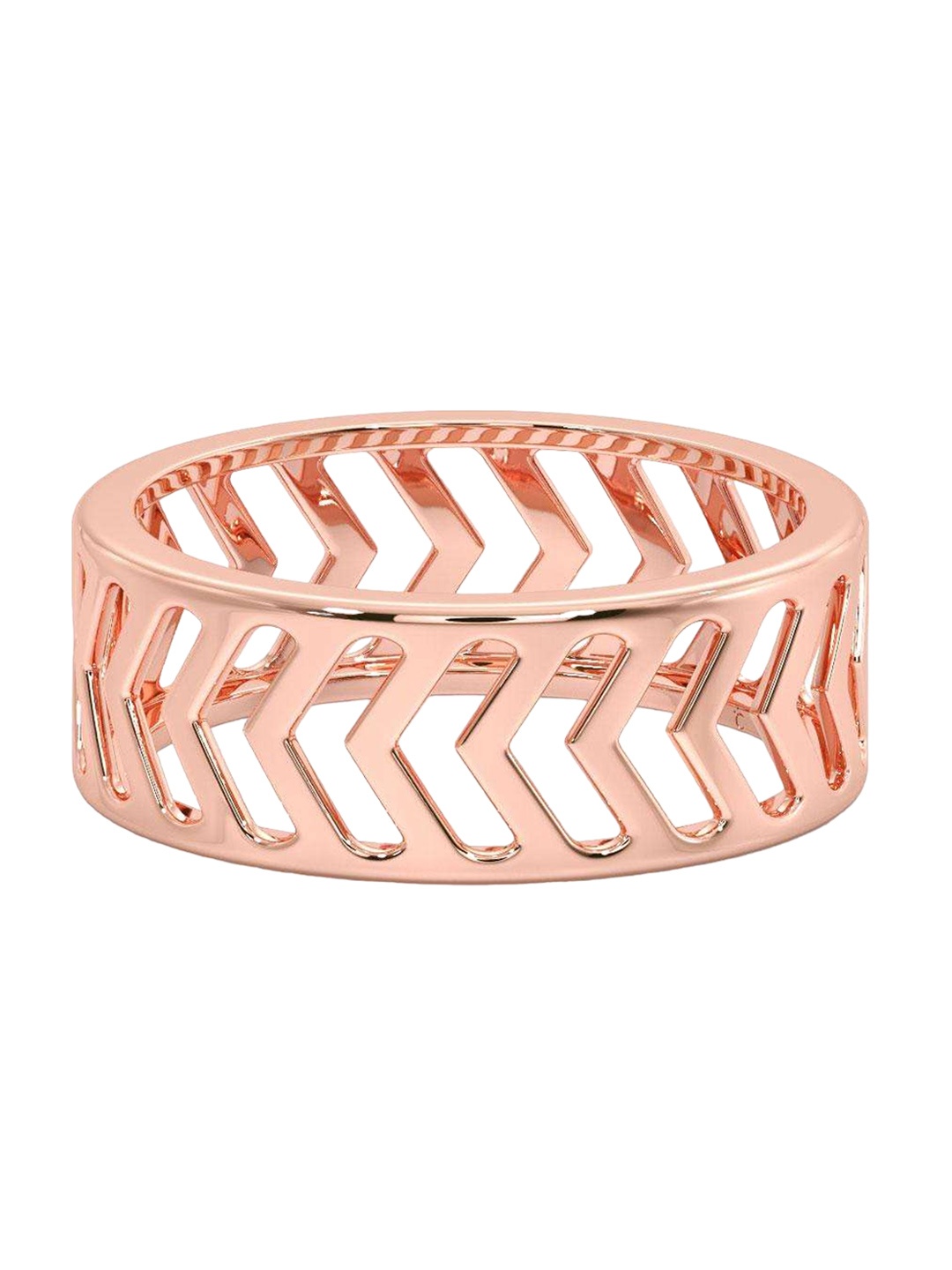 

CANDERE A KALYAN JEWELLERS COMPANY Men 14KT Rose Gold Ring - 3.61 gm
