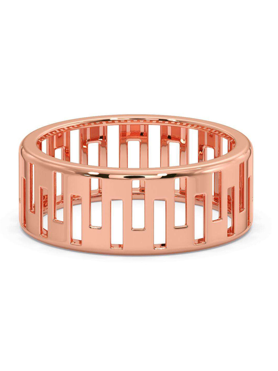 

CANDERE A KALYAN JEWELLERS COMPANY Men 18KT BIS Hallmark Rose Gold Finger Ring-3.79gm