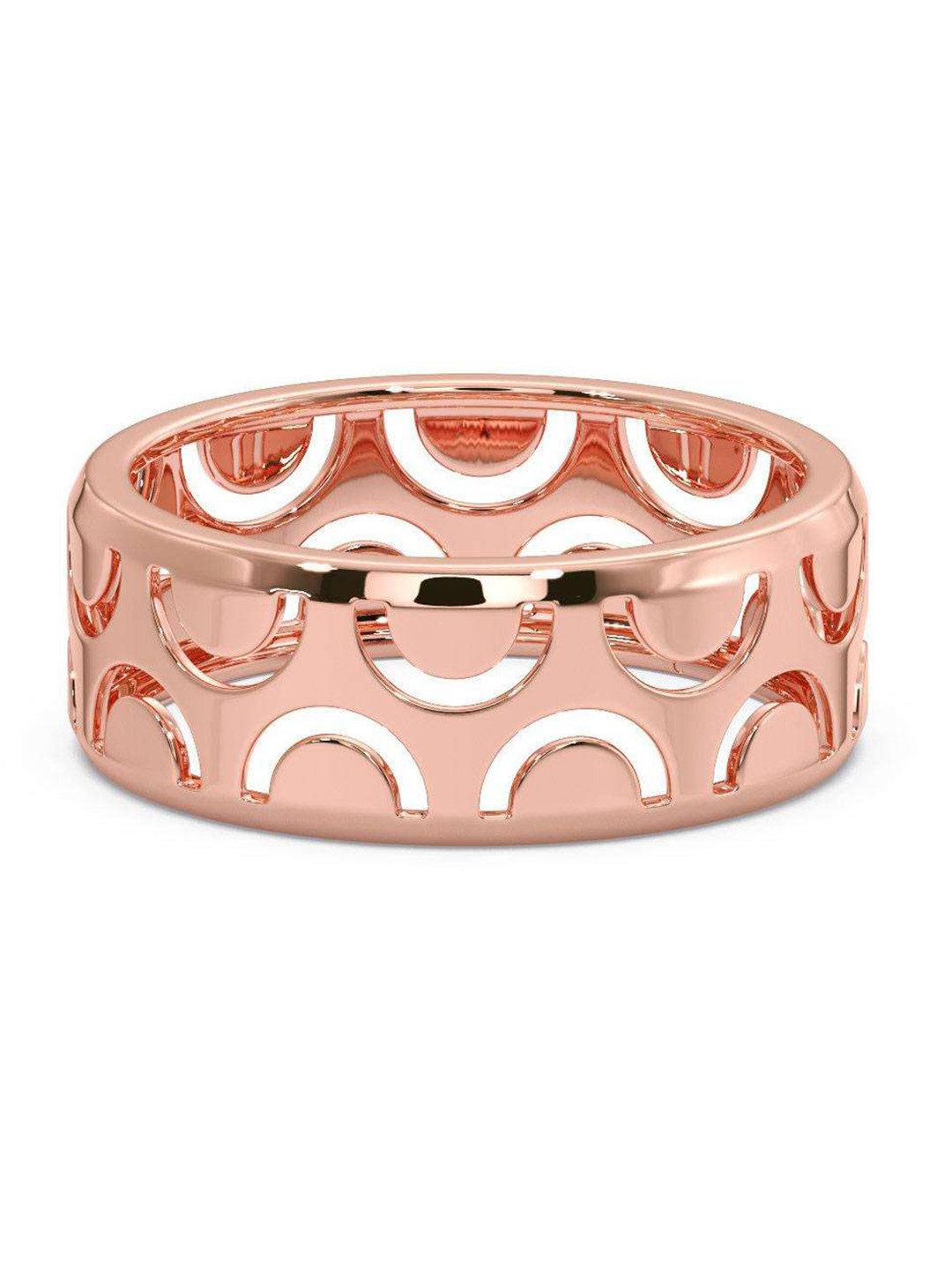 

CANDERE A KALYAN JEWELLERS COMPANY Men 18KT Rose Gold Ring-3.99 g