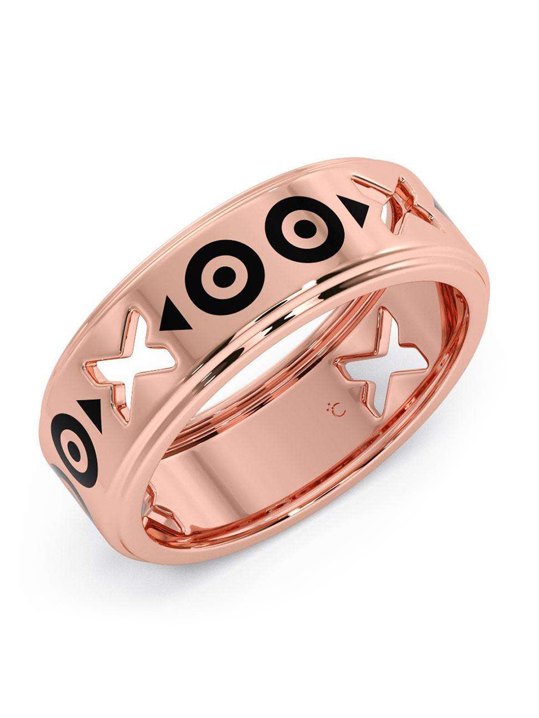 

CANDERE A KALYAN JEWELLERS COMPANY Men 18KT Rose Gold Ring-6.11 g