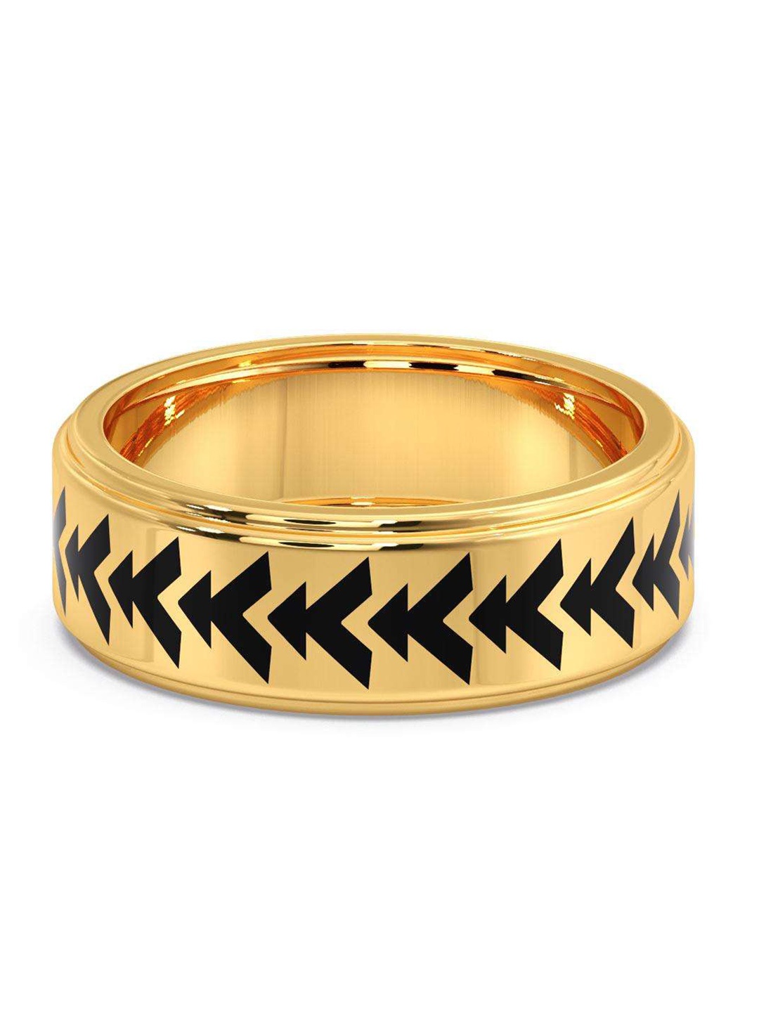 

CANDERE A KALYAN JEWELLERS COMPANY Men 14KT BIS Hallmark Gold Ring- 3.73 g